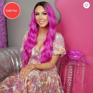 SOLD Chelsey Smith Cosmetics Amaranth Pink Long Synthetic Wig